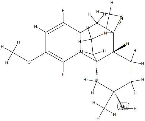 3-Methoxy-6,17-dimethylmorphinan-6α-ol,2246-06-2,结构式