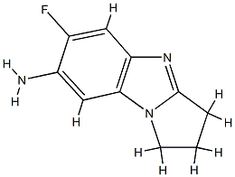 1H-Pyrrolo[1,2-a]benzimidazol-7-amine,6-fluoro-2,3-dihydro-(9CI) Struktur