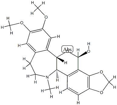 (6α)-2,3-Dimethoxy-16-methyl-10,11-[methylenebis(oxy)]rheadan-8α-ol 结构式