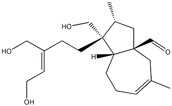 (1R)-1,2,3,3a,4,7,8,8aβ-Octahydro-1-[(Z)-5-hydroxy-3-hydroxymethyl-3-pentenyl]-1α-hydroxymethyl-2α,5-dimethyl-3aβ-azulenecarbaldehyde Struktur