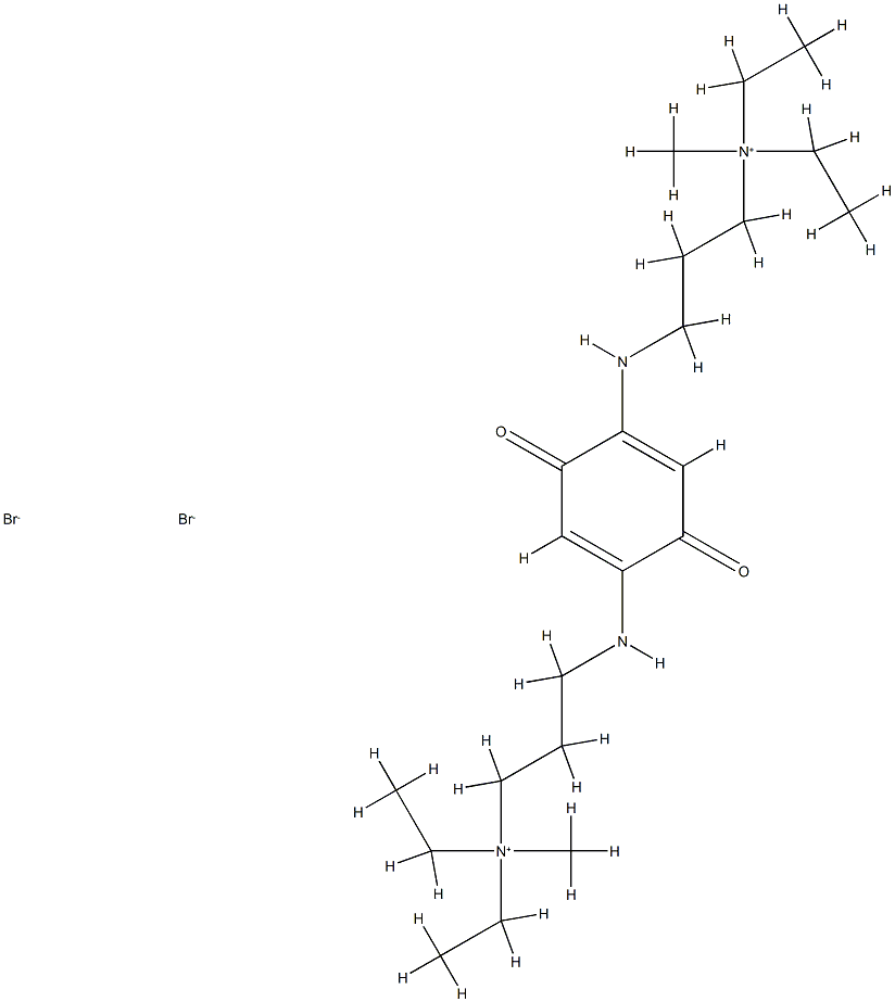 AMMONIUM, (p-BENZOQUINON-2,5-YLENEBIS(IMINOTRIMETHYLENE))BIS(DIETHYLME THYL-, DIB Structure