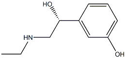 Benzenemethanol, α-[(ethylamino)methyl]-3-hydroxy-, (R)- 结构式