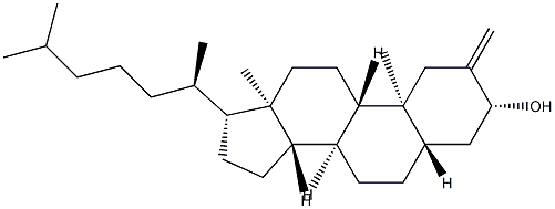 2-Methylene-5α-cholestan-3β-ol Struktur