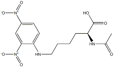 N(2)-acetyl-N(6)-(2,4-dinitrophenyl)lysine Struktur