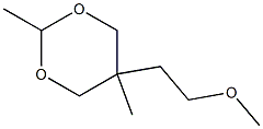 5α-(2-Methoxyethyl)-2β,5β-dimethyl-1,3-dioxane 结构式