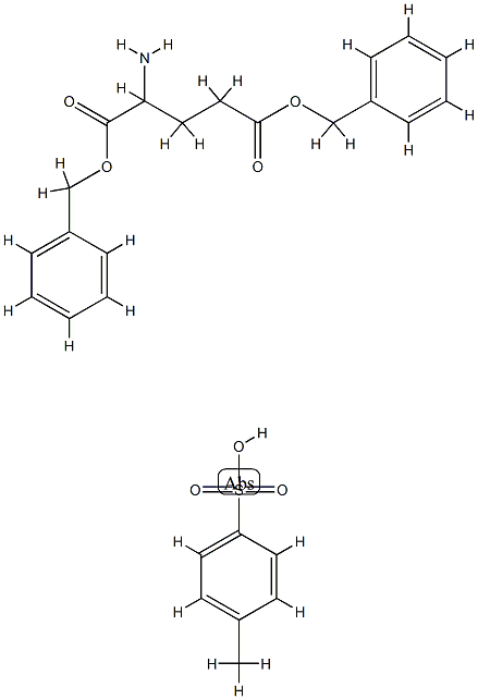 L-GLUTAMIC ACID, BIS PHENYLMETHYL ESTER, 4-METHYL BENZENESULFONATE HOMOPOLYMER Struktur