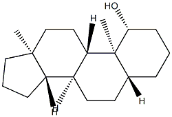 5α-Androstan-1β-ol Structure