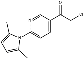 2-chloro-1-(6-(2,5-dimethyl-1H-pyrrol-1-yl)pyridin-3-yl)ethanone,228710-83-6,结构式