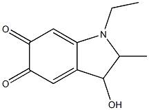 5,6-Indolinedione,1-ethyl-3-hydroxy-2-methyl-(7CI,8CI) Struktur