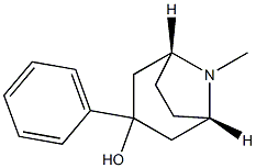 (1β,5β)-8-Methyl-3β-phenyl-8-azabicyclo[3.2.1]octan-3α-ol Structure