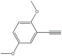 Benzene, 2-ethynyl-1,4-diMethoxy- Structure