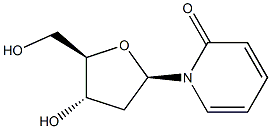 1-(2-Deoxy-β-D-ribofuranosyl)-2(1H)-pyridone 结构式