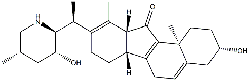 8,9,13,17-Tetradehydro-12α,13-dihydro-3β,23β-dihydroxyveratraman-11-one|