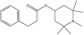 1,2,2,6,6-ペンタメチル-4-ピペリジノール=3-フェニルプロピオナート 化学構造式
