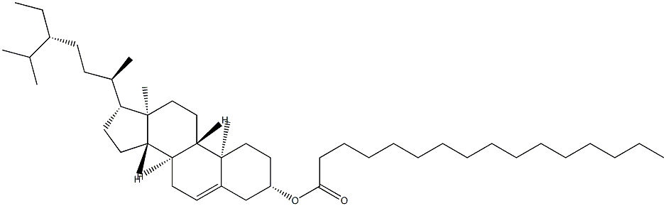 Β-谷甾醇棕榈酸酯,2308-85-2,结构式