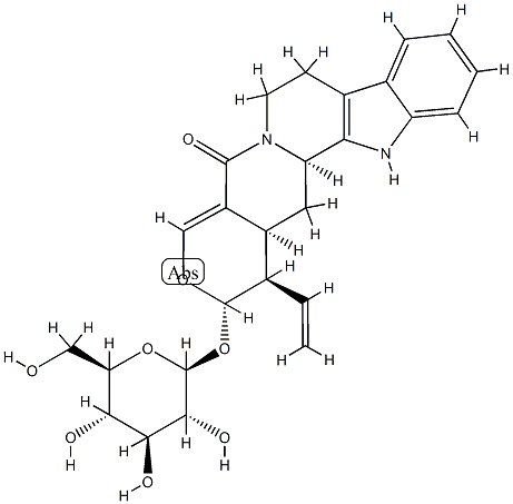 23141-27-7 (3β,15β)-16α-ビニル-17β-(β-D-グルコピラノシルオキシ)-19,20-ジデヒドロ-18-オキサヨヒンバン-21-オン