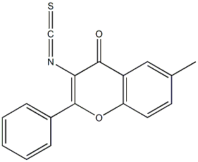 4H-1-Benzopyran-4-one,3-isothiocyanato-6-methyl-2-phenyl-(9CI) Structure