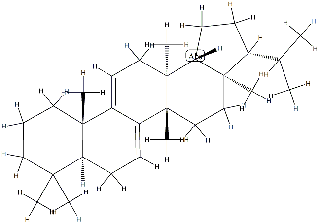 D:C-Friedo-B':A'-neogammacera-7,9(11)-diene Struktur