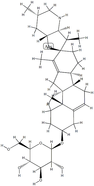11-DEOXOJERVINEBETA-D-GLUCOSIDE, 23185-94-6, 结构式