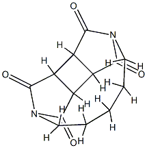 3a,3b,6a,6b-Tetrahydro-2,5-pentanocyclobuta[1,2-c:3,4-c']dipyrrole-1,3,4,6-tetrone Struktur