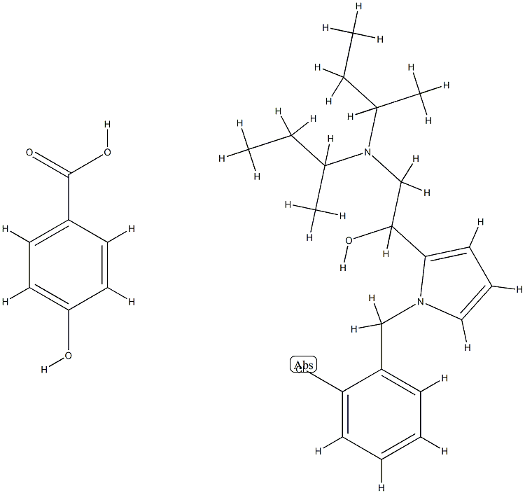 ビミノール4-ヒドロキシベンゾアート 化学構造式