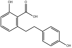 6-[2-(4-ヒドロキシフェニル)エチル]サリチル酸 化学構造式