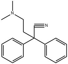 4-(二甲氨基)-2,2-二苯基丁腈, 23278-88-8, 结构式