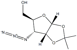 3-Azido-3-deoxy-1,2-O-isopropylidene-α-D-ribofuranose Struktur