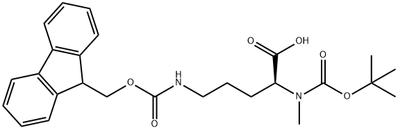 BOC-N-ME-ORN(FMOC)-OH,233688-96-5,结构式