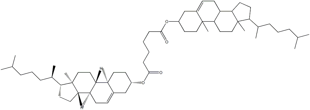ヘキサン二酸ビス(コレスタ-5-エン-3β-イル) 化学構造式