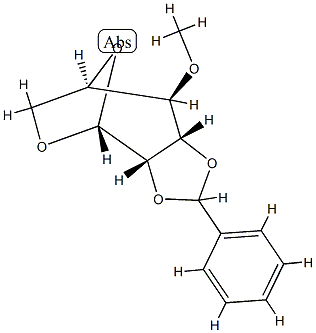 4-O-Methyl-2,3-O-benzal-d-mannosan Struktur