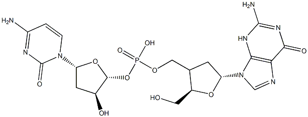 2'-deoxyguanylyl-(3'-5')-2'-deoxycytidine Structure