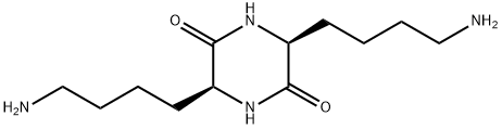 3,6-bis-(4-amino-butyl)-piperazine-2,5-dione Structure