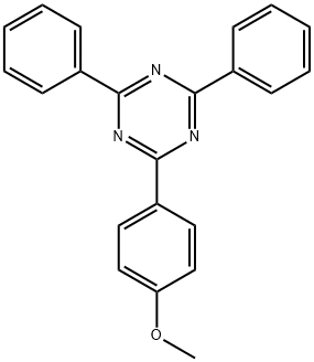 2-(4-甲氧苯基)-4,6-二苯基-1,3,5-三嗪, 23449-07-2, 结构式