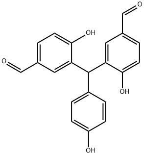 3,3'-[(4-Hydroxyphenyl)Methylene]bis[4-hydroxybenzaldehyde Structure