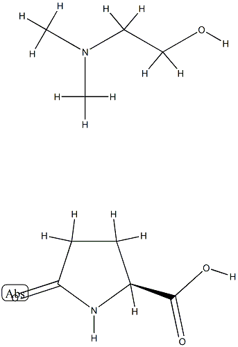 5-oxo-L-proline, compound with 2-(dimethylamino)ethanol (1:1) Structure