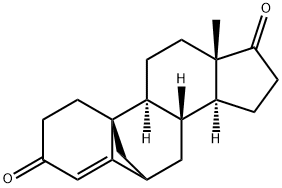 6β,19-シクロアンドロスタ-4-エン-3,17-ジオン 化学構造式