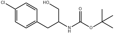(1-(4-氯苯基)-3-羟基丙-2-基)氨基甲酸叔丁酯, 235439-54-0, 结构式