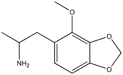 4-Methoxy-α-methyl-1,3-benzodioxole-5-ethanamine Structure