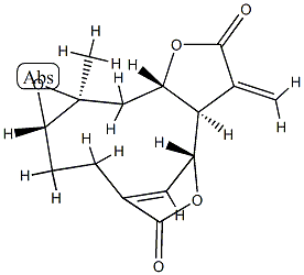 (1aS,7R,7aR,10aS,11aS)-1a,2,3,7a,8,10a,11,11a-Octahydro-11a-methyl-8-methylene-5H-7,4-methenofuro[3,2-c]oxireno[f]oxacycloundecin-5,9(7H)-dione Structure