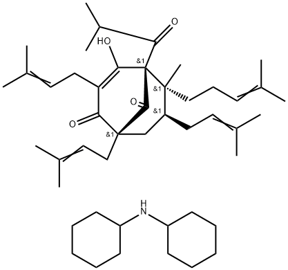 贯叶金丝桃素二环己基铵盐, 238074-03-8, 结构式