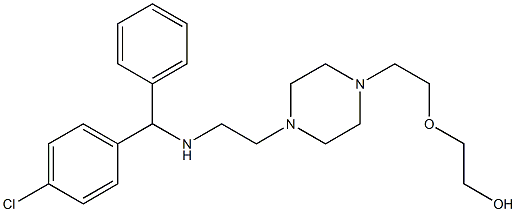 2-[2-[4-[2-[(p-Chloro-α-phenylbenzyl)amino]ethyl]-1-piperazinyl]ethoxy]ethanol|