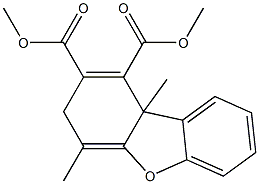 3,9b-Dihydro-4,9b-dimethyl-1,2-dibenzofurandicarboxylic acid dimethyl ester Structure