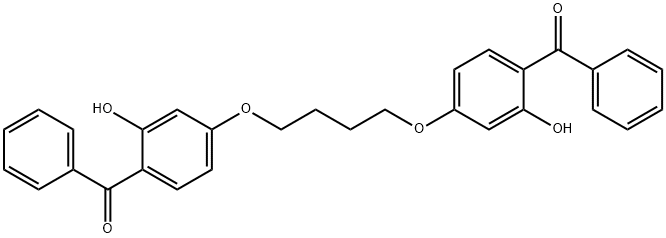 (1,4-butanediyl) bis[oxy(2-hydroxy-4,1-phenylene)]bis[phenylmethanone] Structure