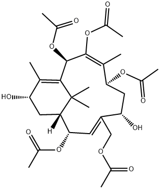 13-去乙酰中国紫杉三烯甲素, 239800-99-8, 结构式
