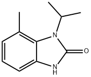 2H-Benzimidazol-2-one,1,3-dihydro-7-methyl-1-(1-methylethyl)-(9CI) Struktur