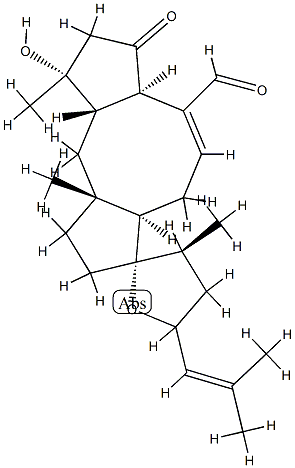 (6α)-14,18-Epoxy-3-hydroxy-5-oxoophiobola-7,19-dien-25-al Structure