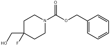 4-氟-4-(羟甲基)哌啶-1-羧酸苄酯 结构式