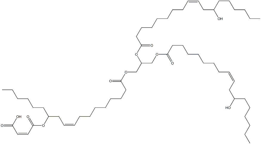 Castoroil,monomaleatemonomaleatemonomaleate Structure