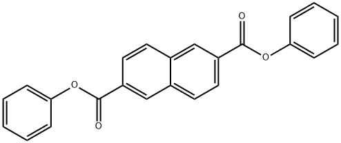 2,6-ナフタレンジカルボン酸ジフェニル 化学構造式